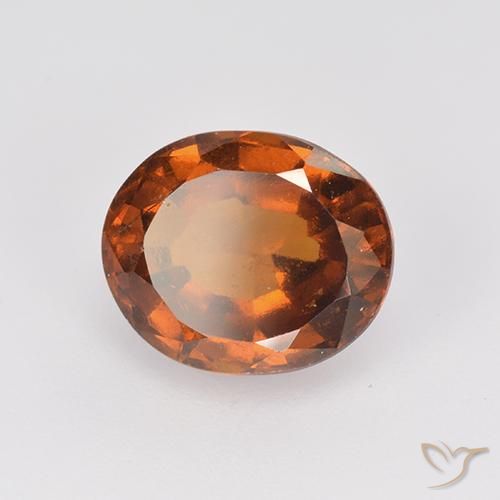 granada hessonita Laranja médio-escuro Natural 2.76ct, oval, VS