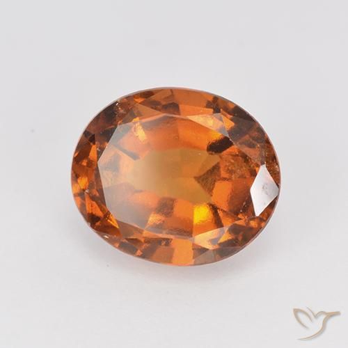 granada hessonita Laranja Profundo Natural 2.39ct, oval, VS