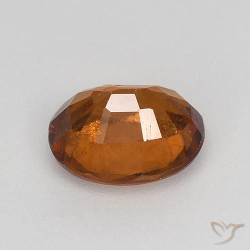 granada hessonita Laranja médio-escuro Natural 1.28ct, oval, VS-SI