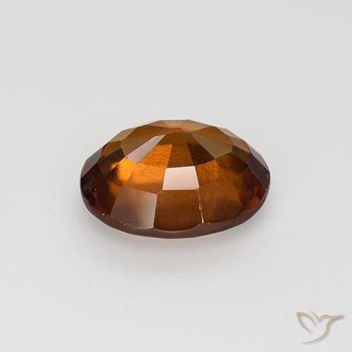 granada hessonita laranja avermelhado Natural 1.58ct, oval, VVS-VS