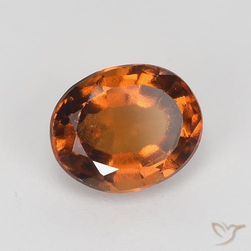 granada hessonita âmbar laranja Natural 1.69ct, oval, VVS-VS
