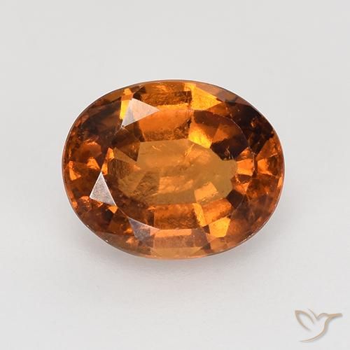 1.73ct Natural Laranja amarelado granada hessonita, oval, VS-SI