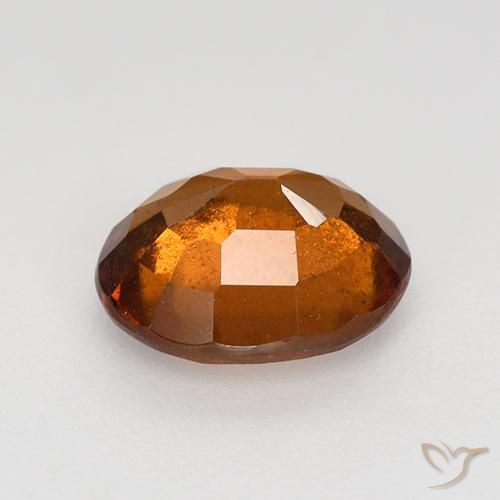 granada hessonita laranja avermelhado Natural 1.75ct, oval, VS