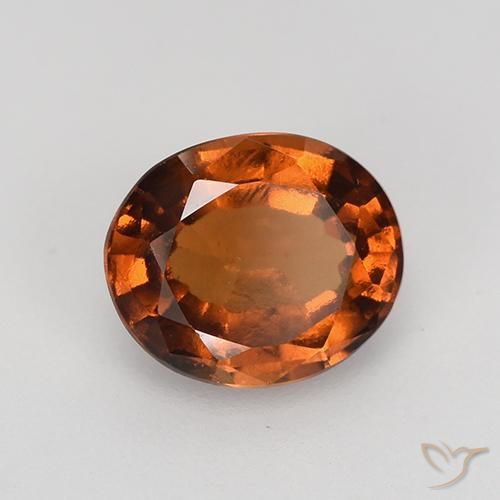 granada hessonita âmbar laranja Natural 1.57ct, oval, VS