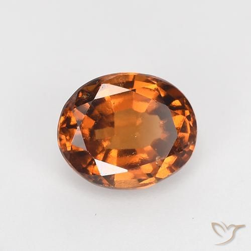 granada hessonita Laranja Profundo Natural 1.26ct, oval, VS
