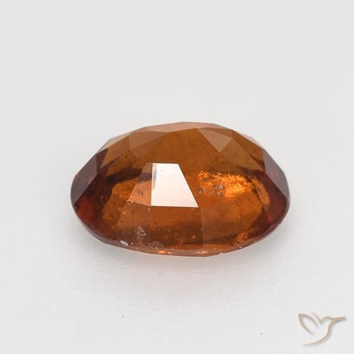 granada hessonita laranja avermelhado Natural 1.61ct, oval, VS-SI