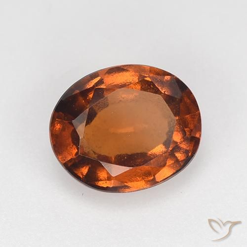 granada hessonita âmbar laranja Natural 1.49ct, oval, VVS-VS