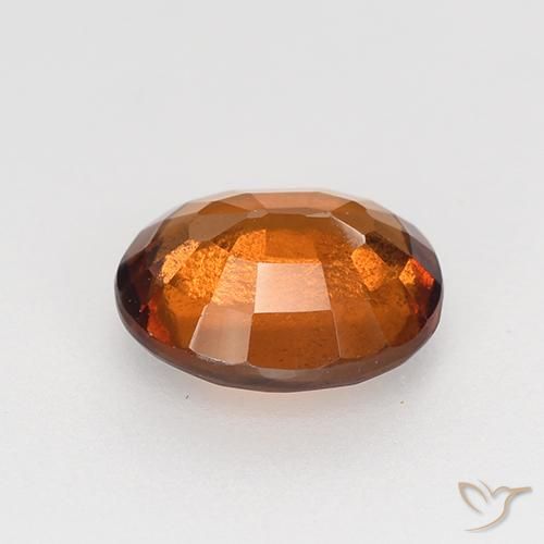 granada hessonita âmbar laranja Natural 1.49ct, oval, VVS-VS