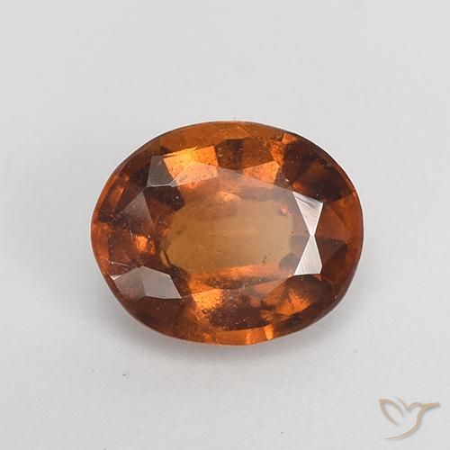 granada hessonita Laranja Profundo Natural 1.45ct, oval, VS