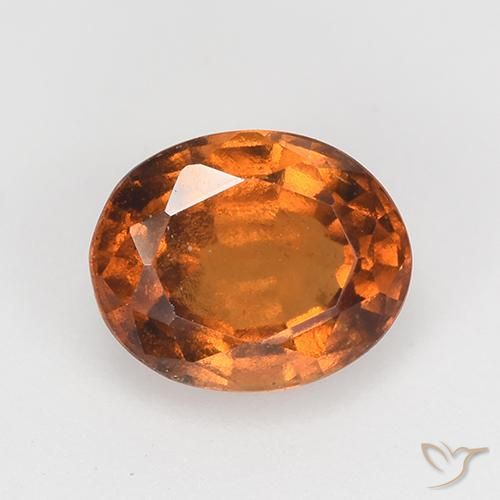 1.74ct Natural Laranja Profundo granada hessonita, oval, VS