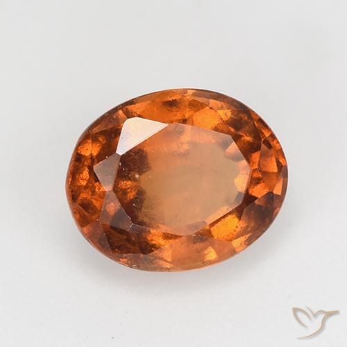 granada hessonita Laranja Profundo Natural 1.74ct, oval, VS