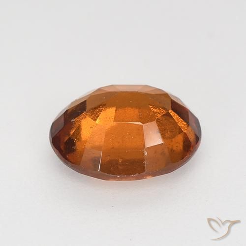granada hessonita Laranja médio-escuro Natural 1.65ct, oval, VS