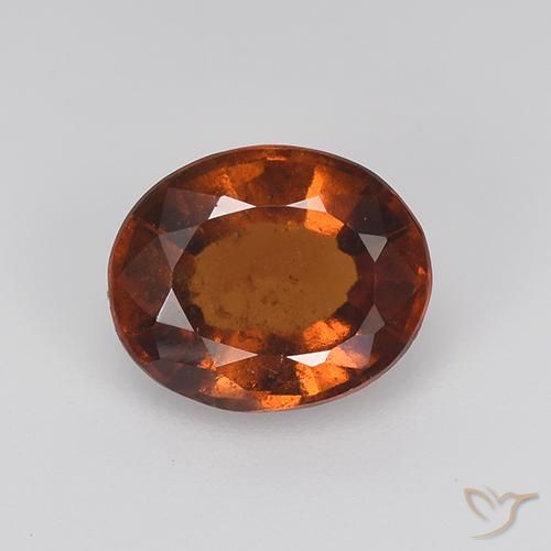 2.72ct Natural Marrom avermelhado granada hessonita, oval, VS-SI
