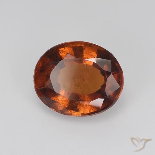 granada hessonita Marrom avermelhado Natural 2.72ct, oval, VS-SI
