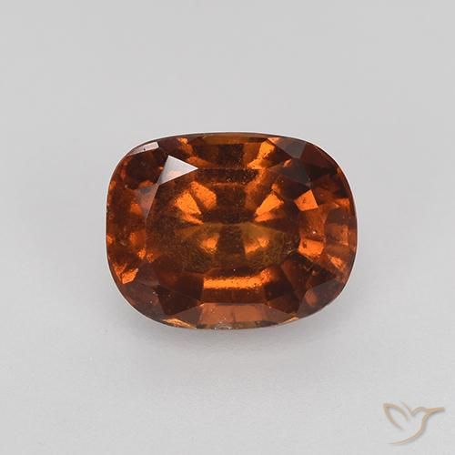 1.89ct Natural Marrom alaranjado granada hessonita, Almofada, VS
