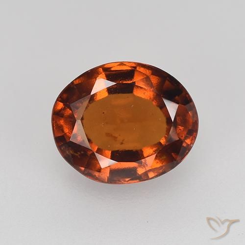 2.36ct Natural âmbar laranja granada hessonita, oval, VS