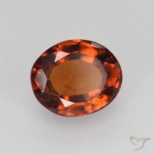 granada hessonita âmbar laranja Natural 2.36ct, oval, VS