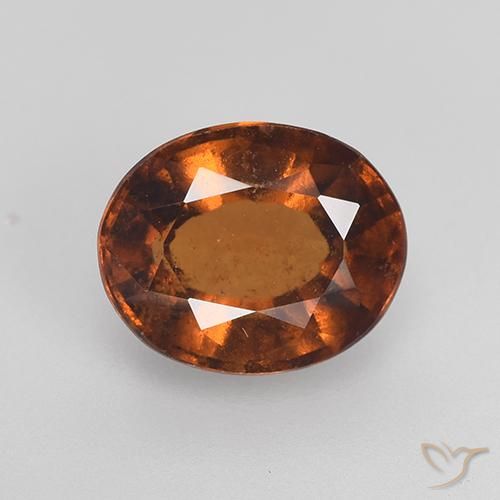 2.28ct Natural Marrom alaranjado granada hessonita, oval, VS-SI