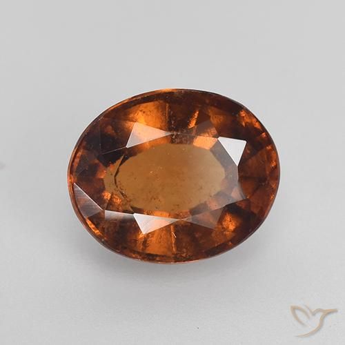 granada hessonita Marrom alaranjado Natural 2.28ct, oval, VS-SI