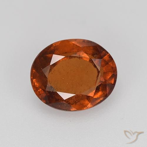 2.44ct Natural laranja avermelhado granada hessonita, oval, VS-SI