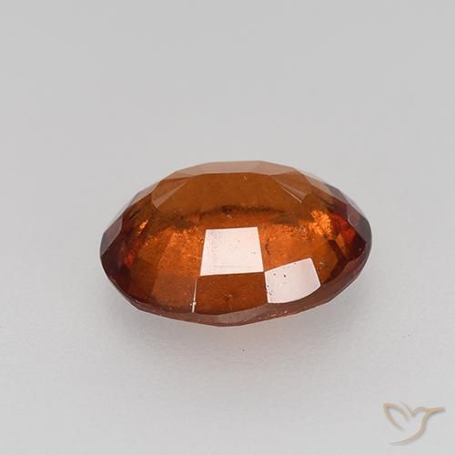 granada hessonita laranja avermelhado Natural 2.44ct, oval, VS-SI
