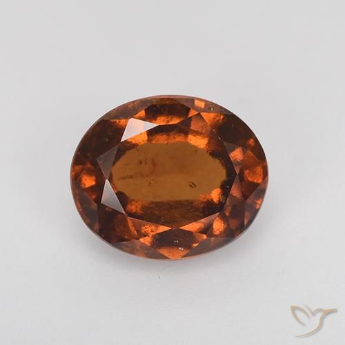 2.43ct Natural âmbar laranja granada hessonita, oval, VS-SI