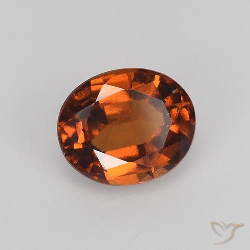 granada hessonita âmbar laranja Natural 1.83ct, oval, VVS-VS