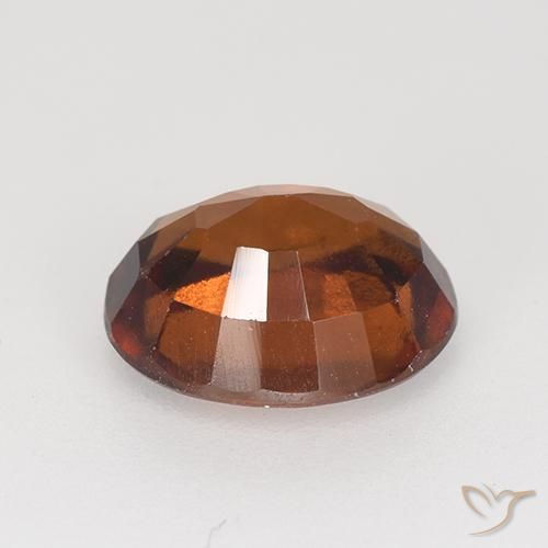 granada hessonita laranja avermelhado Natural 2.87ct, oval, VS