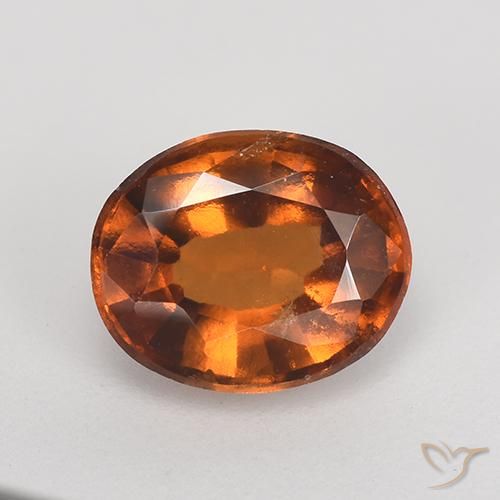 2.09ct Natural laranja avermelhado granada hessonita, oval, VS-SI