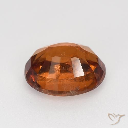 granada hessonita laranja avermelhado Natural 2.09ct, oval, VS-SI