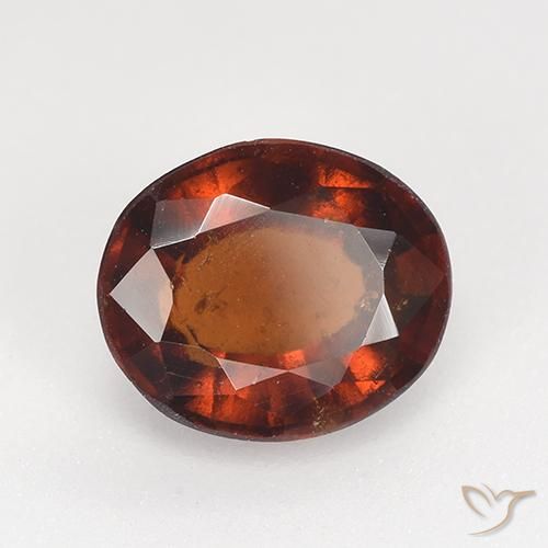 granada hessonita Vermelho escuro Natural 2.44ct, oval, VS-SI