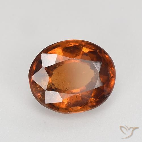 1.76ct Natural âmbar laranja granada hessonita, oval, VS-SI