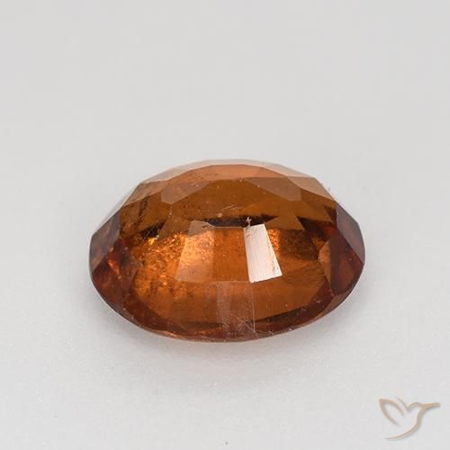 granada hessonita âmbar laranja Natural 1.76ct, oval, VS-SI