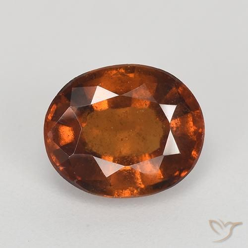 2.21ct Natural âmbar laranja granada hessonita, oval, VS-SI
