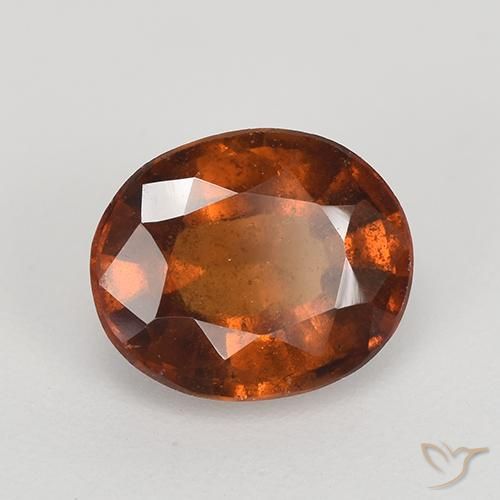 granada hessonita âmbar laranja Natural 2.21ct, oval, VS-SI