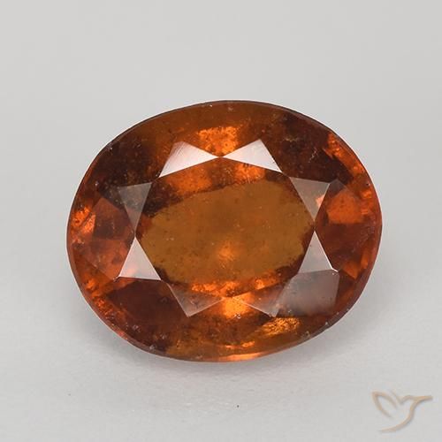 2.73ct Natural Laranja Profundo granada hessonita, oval, VS-SI