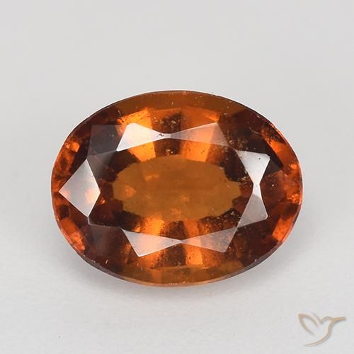 2.37ct Natural Laranja Profundo granada hessonita, oval, VS-SI
