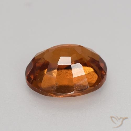 granada hessonita Laranja médio-escuro Natural 1.38ct, oval, VS