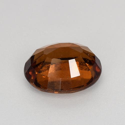 Granada hessonita laranja natural 1,54ct, corte oval, VS-SI