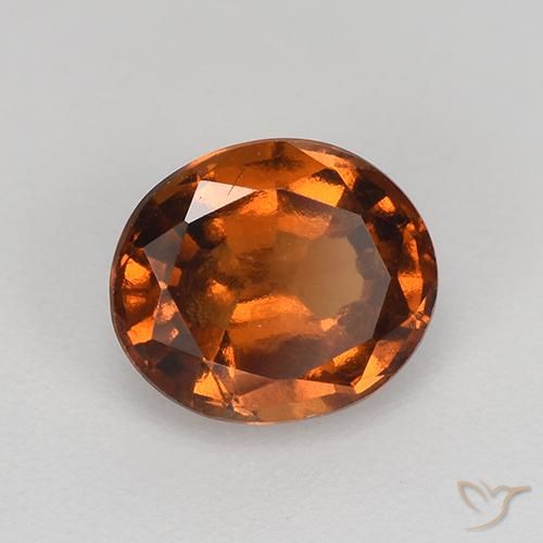granada hessonita Laranja médio-escuro Natural 1.45ct, oval, VS