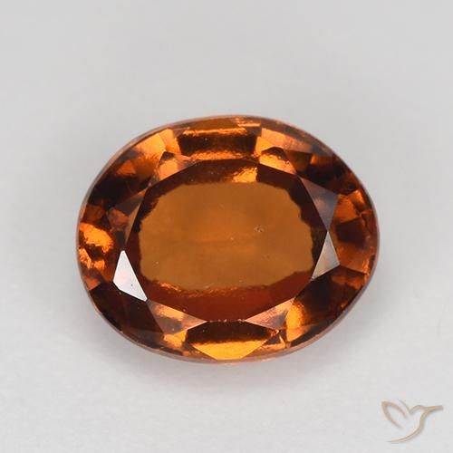 1.68ct Natural âmbar laranja granada hessonita, oval, VS