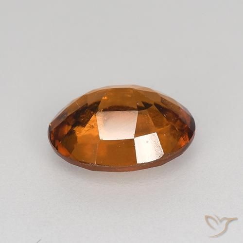 granada hessonita Laranja médio-escuro Natural 1.35ct, oval, VS