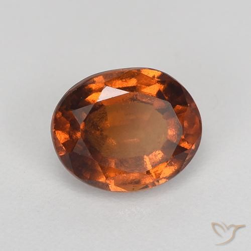 granada hessonita Laranja Profundo Natural 1.40ct, oval, VS
