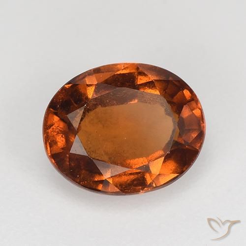 granada hessonita Laranja Médio Natural 1.63ct, oval, VS