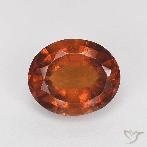 2.50ct Natural Laranja Profundo granada hessonita, oval, VS