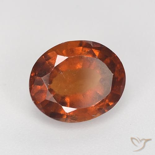 granada hessonita Laranja Profundo Natural 2.50ct, oval, VS