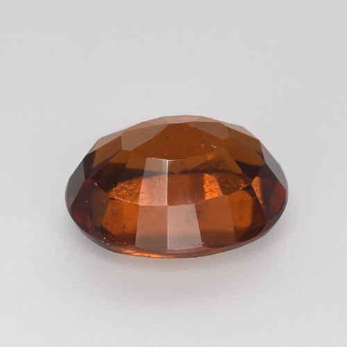 Granada hessonita laranja natural 3,03ct, corte oval, VS