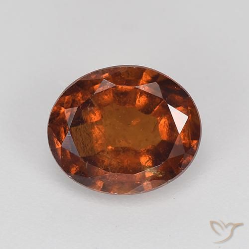 2.03ct Natural laranja avermelhado granada hessonita, oval, VS-SI