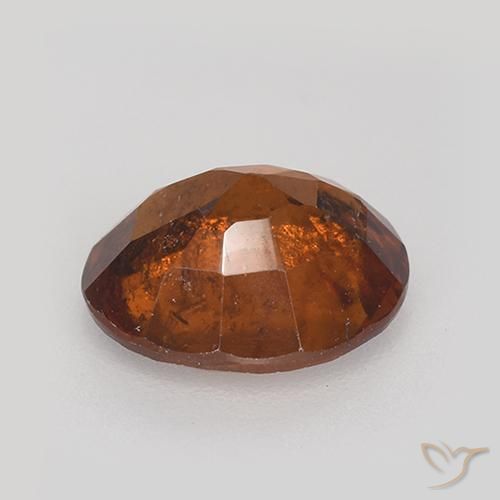 granada hessonita laranja avermelhado Natural 2.03ct, oval, VS-SI