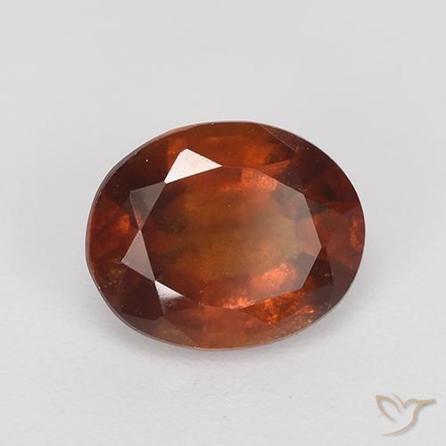 granada hessonita Laranja Profundo Natural 2.10ct, oval, VS-SI